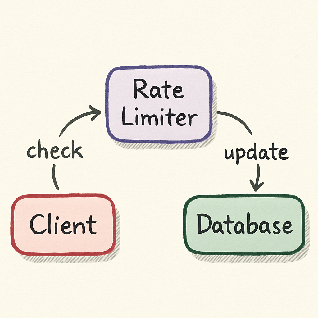 Design a Rate Limiter diagram 1