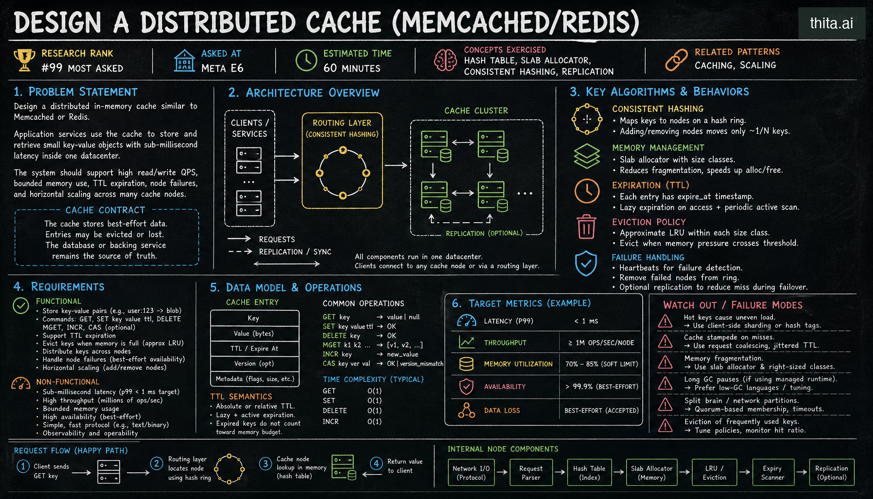 Design a Distributed Cache — Caching | System Design Interview Guide