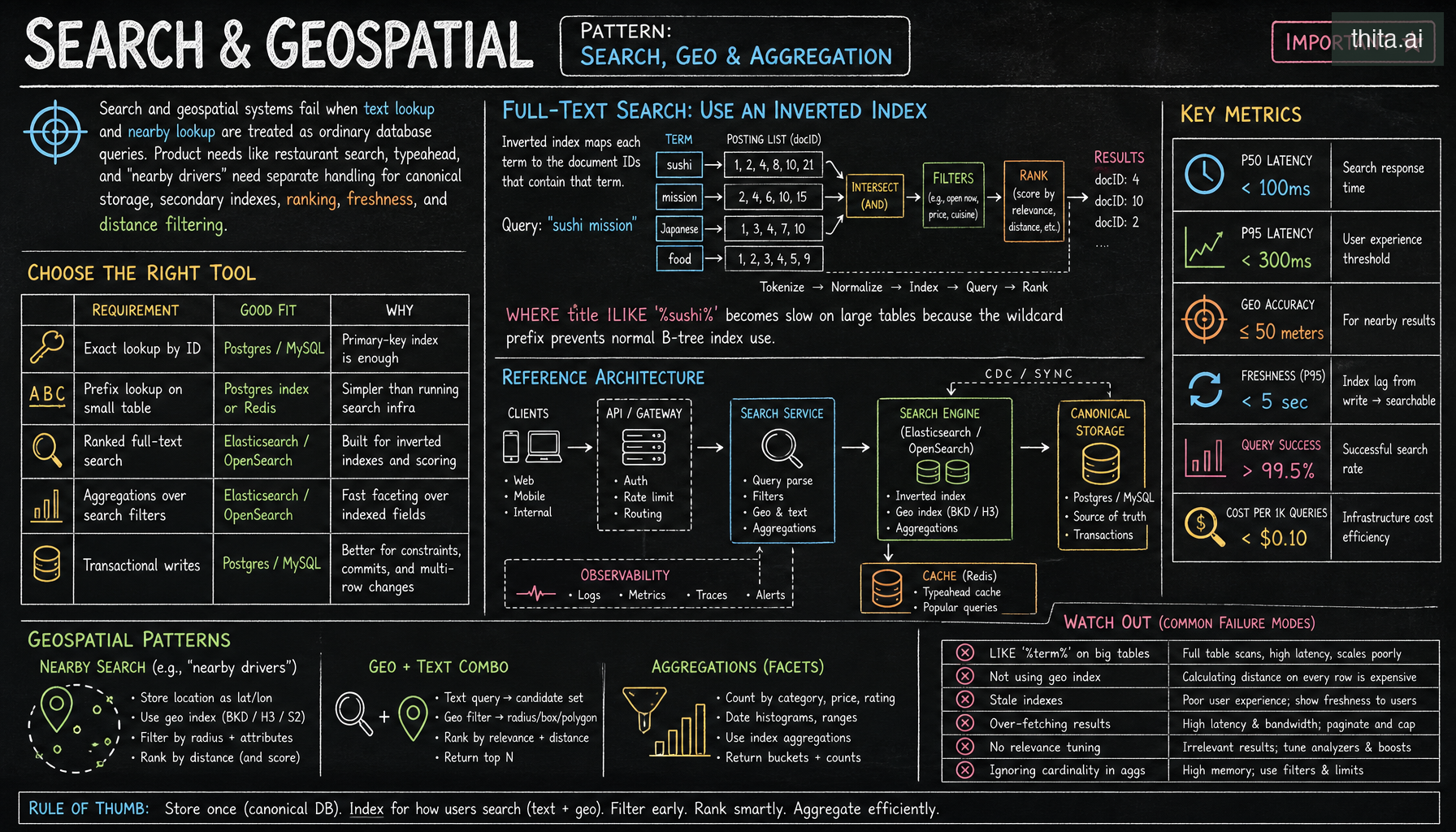 Search & Geospatial — Search, Geo & Aggregation | System Design ...